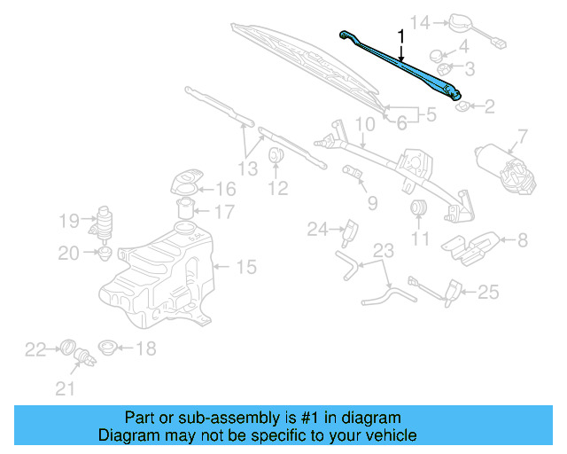 Wiper Arm 1J1-955-410-D