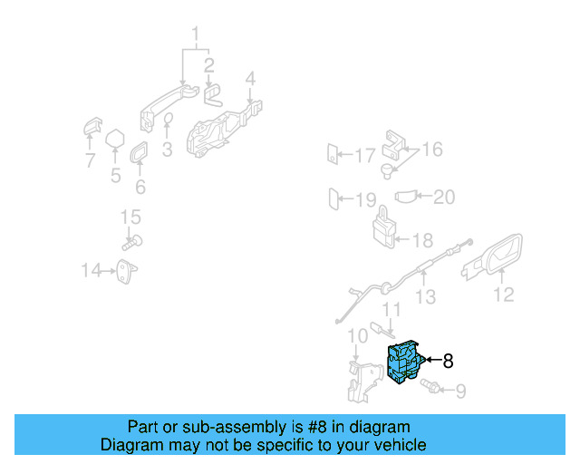 Door Lock Actuator Motor 3B4-839-015-AM - View 33