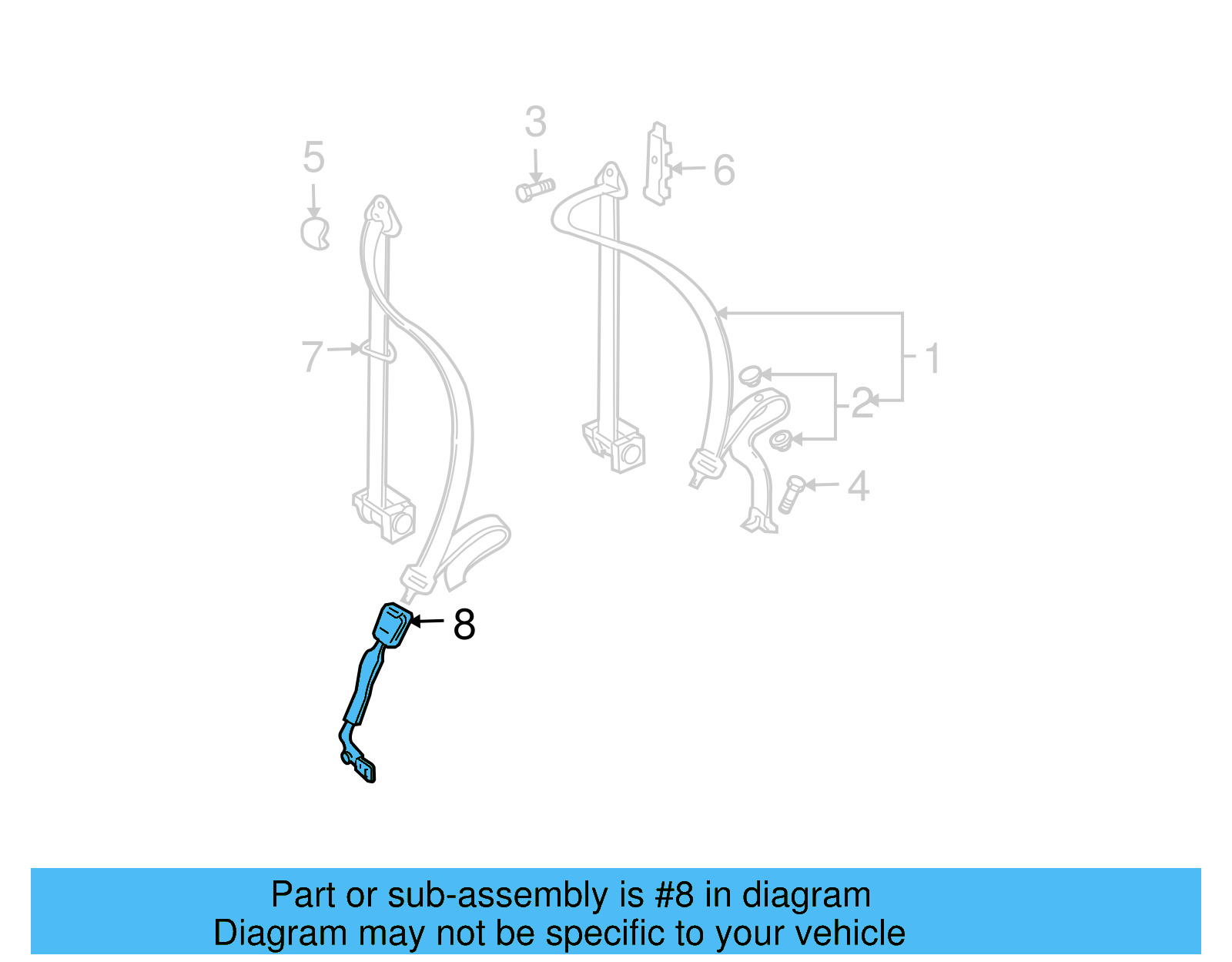 Buckle End 1J4-858-471-K-FCP - View 5