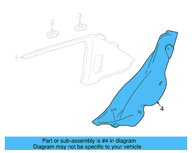 Lower Quarter Trim 1J4-867-765-B-Q70