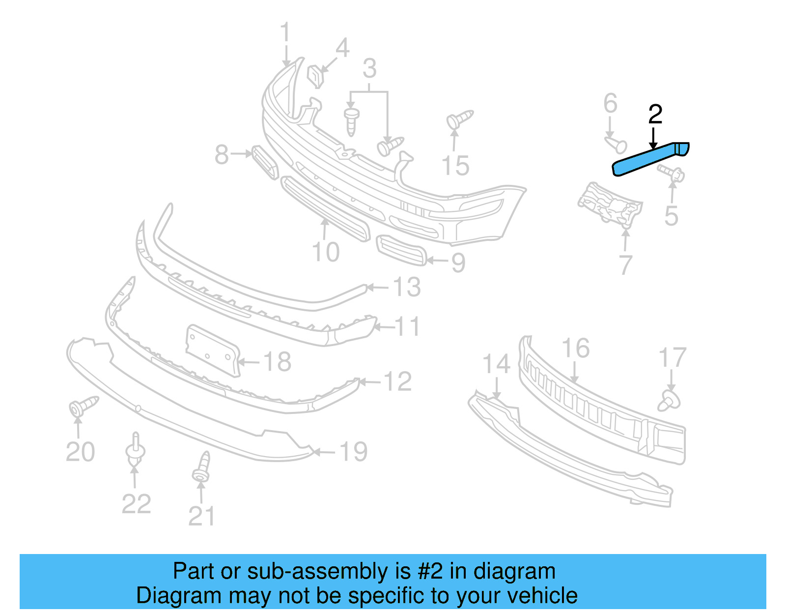 Bumper Cover Guide 1J5-807-184-B - View 8