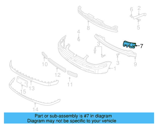 Side Support 1J5-807-723-A - View 7