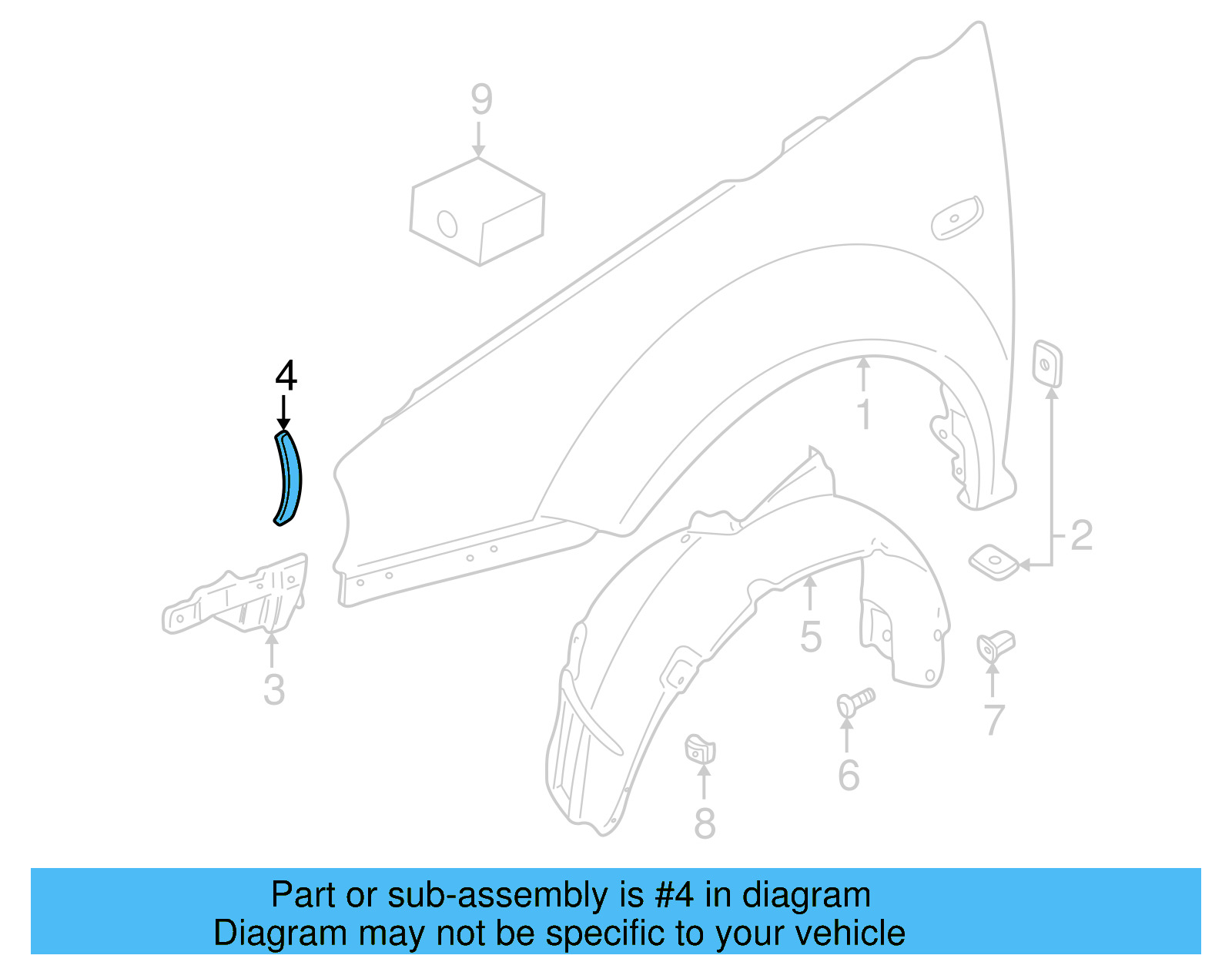 Fender Seal 1J5-845-571-B - View 3