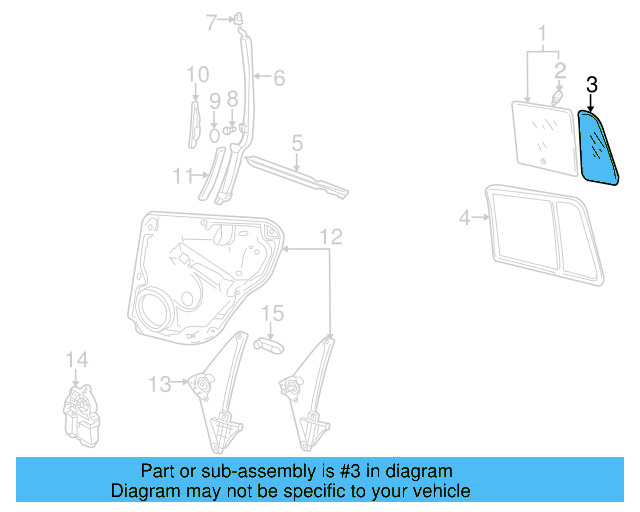 Fixed Glass 1J6-845-216-D - View 2