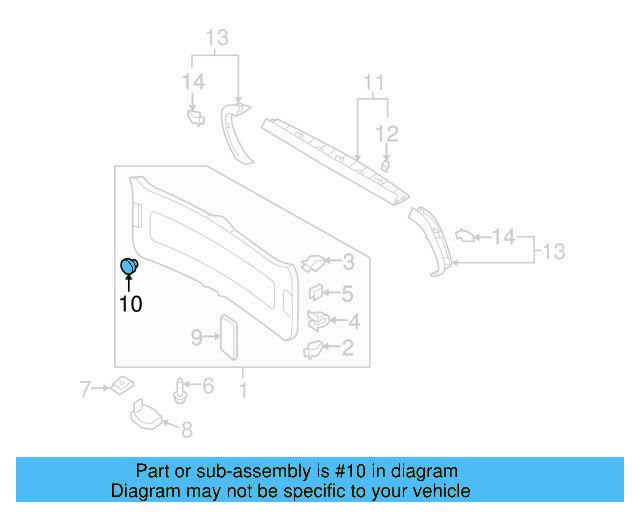 Lower Trim Buffer 1J6-867-815-A-9B9 - View 15