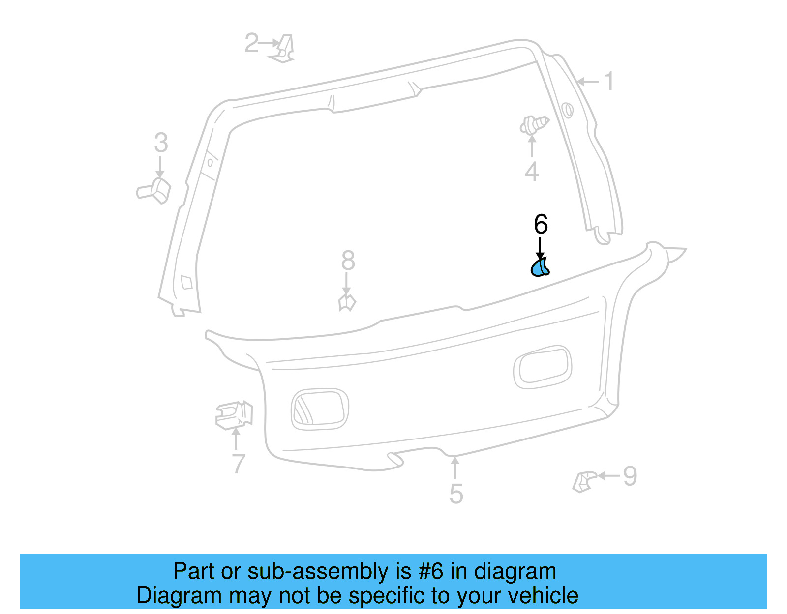 Lower Trim Buffer 1J6-867-815-A-9B9 - View 39