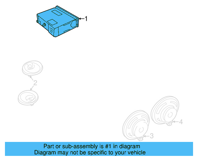 AM/FM Cassette 1JM-035-157-C - View 2