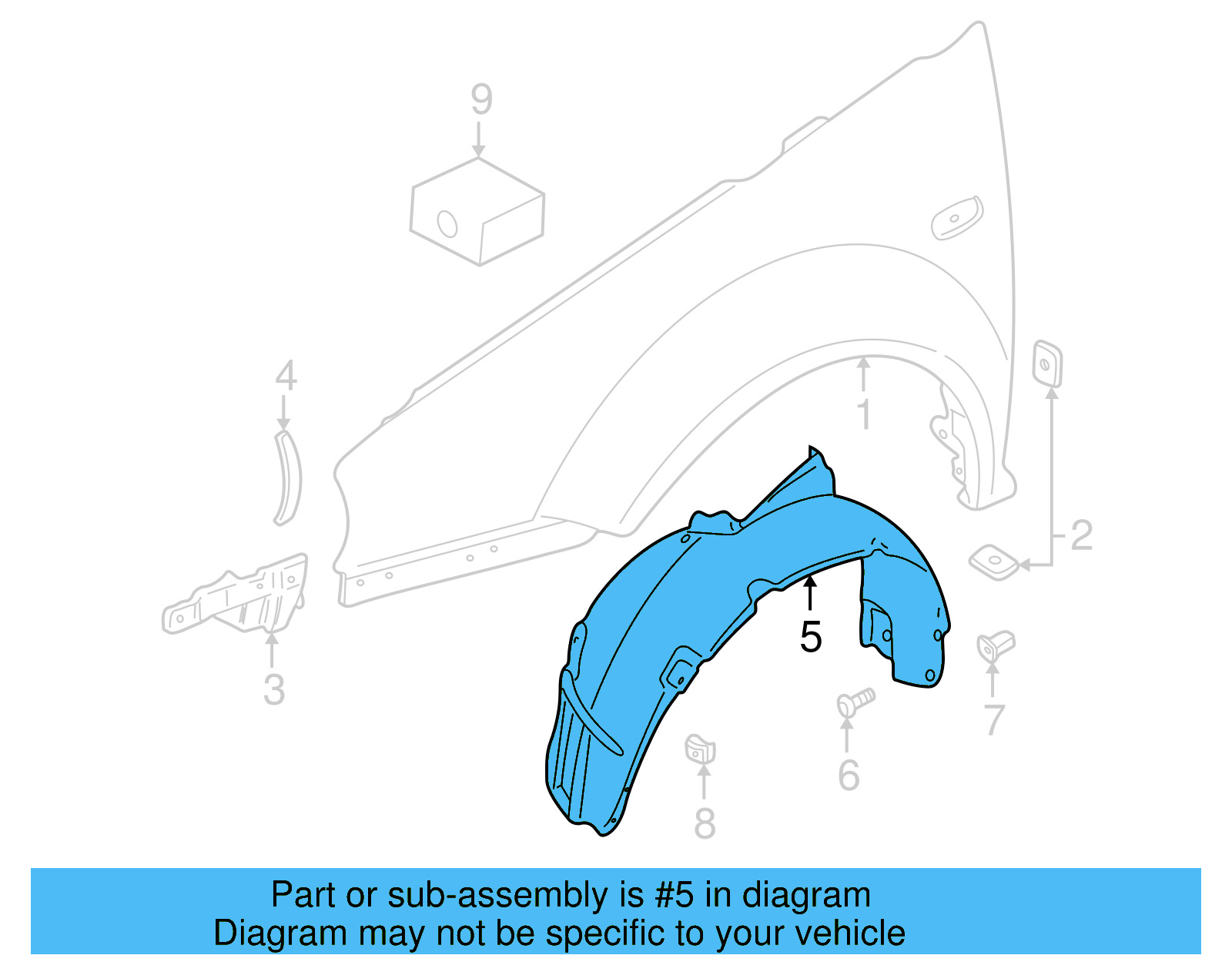 Fender Liner 1JM-809-957 - View 10