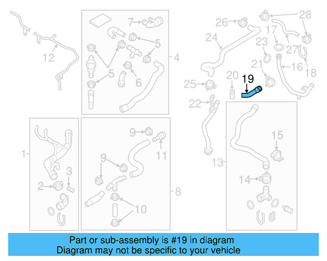 Hose 1K0-121-058-AC - View 8