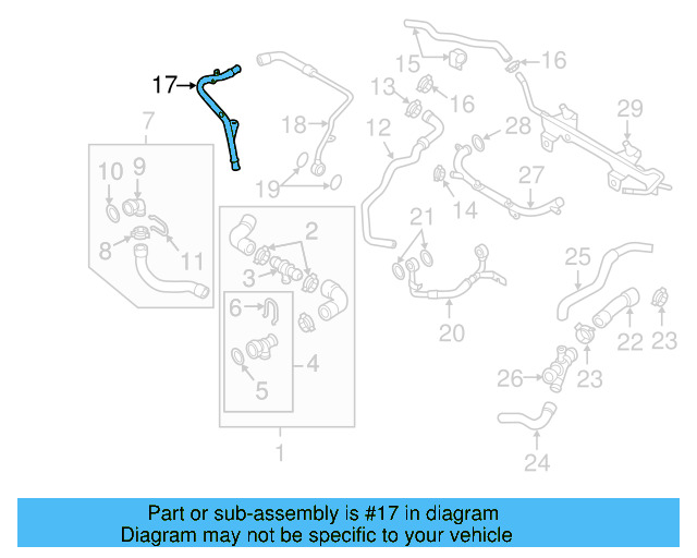 Water Pipe 1K0-121-070-AQ - View 28