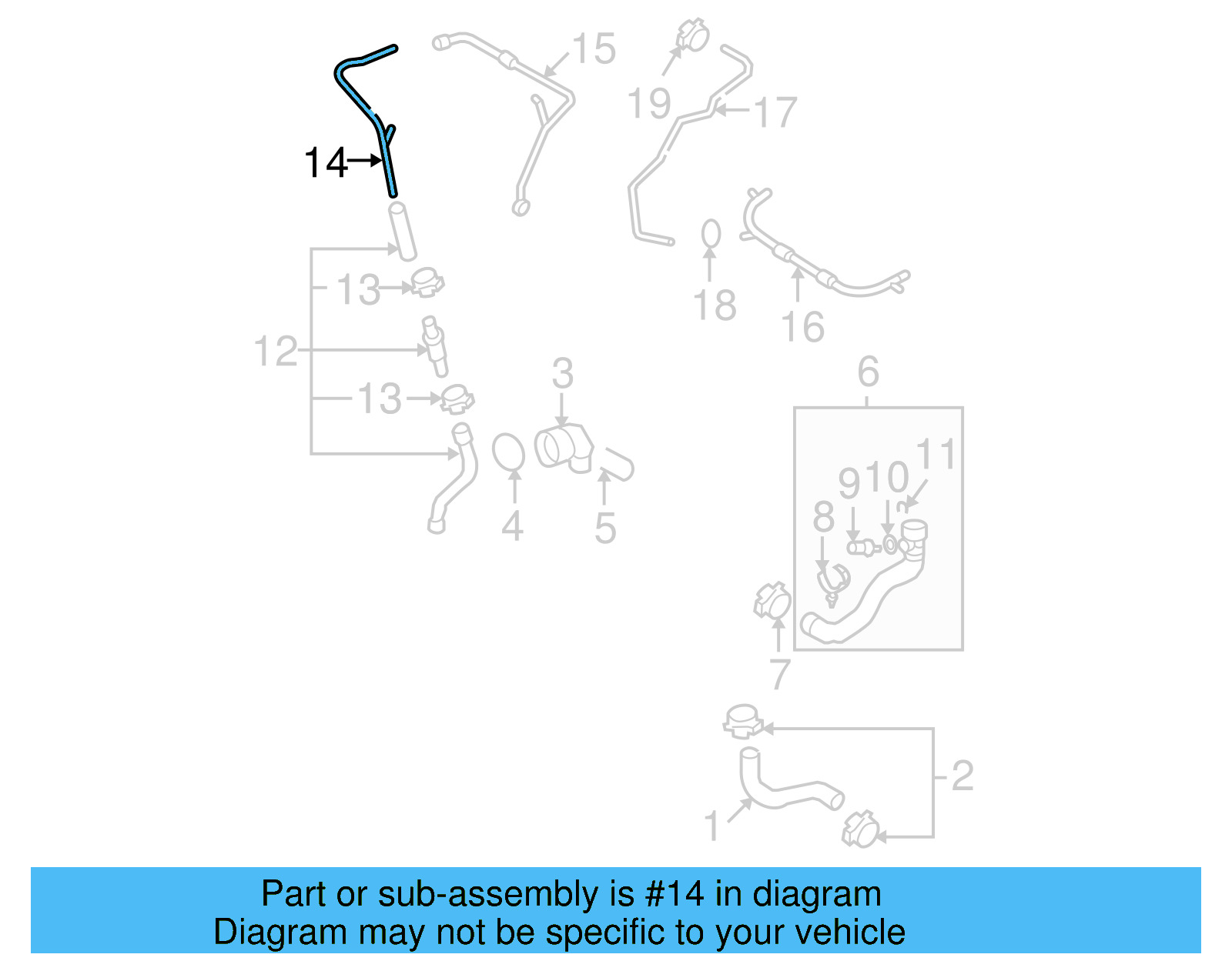 Water Pipe 1K0-121-070-AQ - View 17