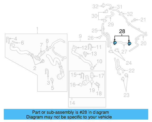 Reservoir Hose 1K0-121-109-AK - View 49