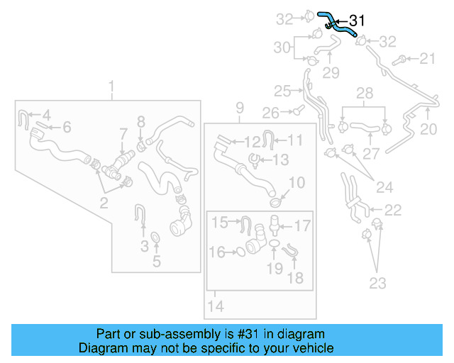 Overflow Hose 1K0-122-447-GC - View 36