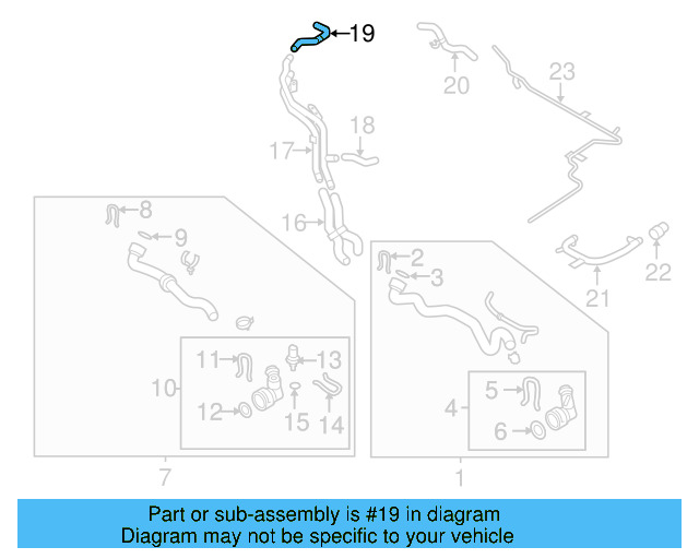 Reservoir Hose 1K0-121-109-AK - View 19