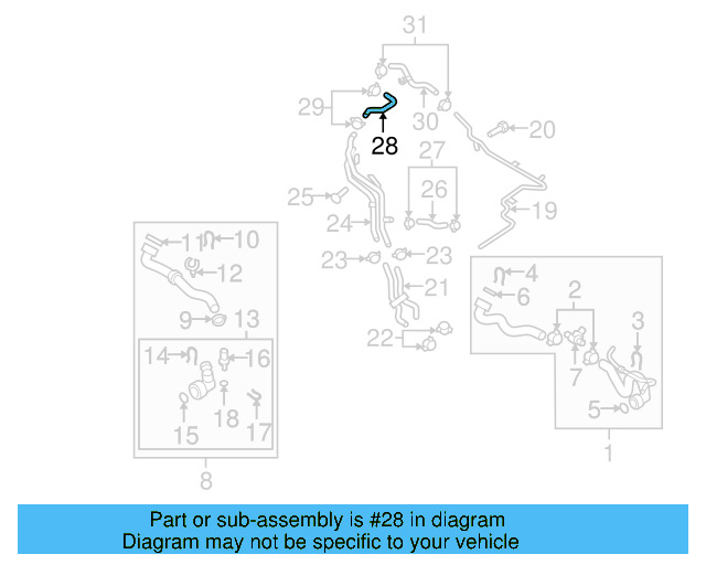 Reservoir Hose 1K0-121-109-AK - View 20