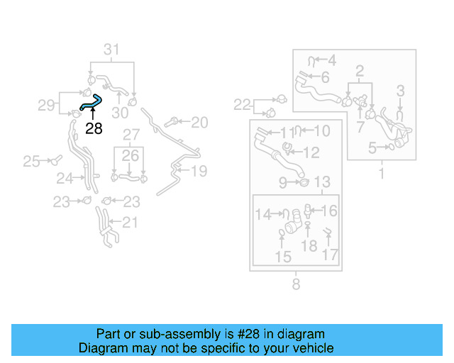 Reservoir Hose 1K0-121-109-AK - View 56