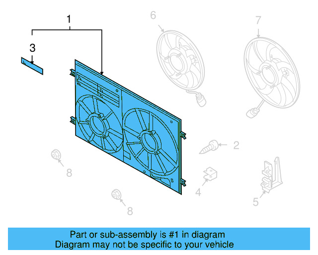 Shroud 1K0-121-205-AJ - View 30