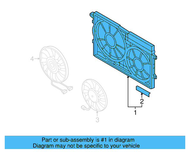 Shroud 1K0-121-205-AJ - View 32