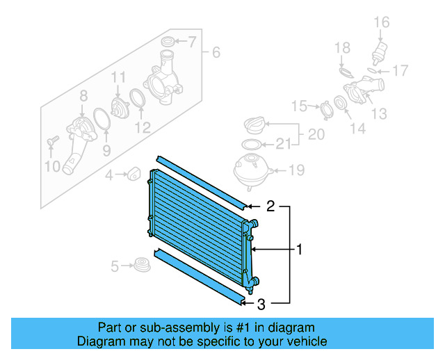 Radiator 1K0-121-251-DF - View 5