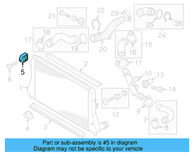 Upper Mount 1K0-121-367-P - View 73