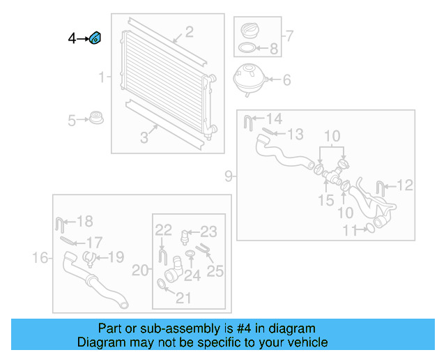 Upper Mount 1K0-121-367-M - View 17