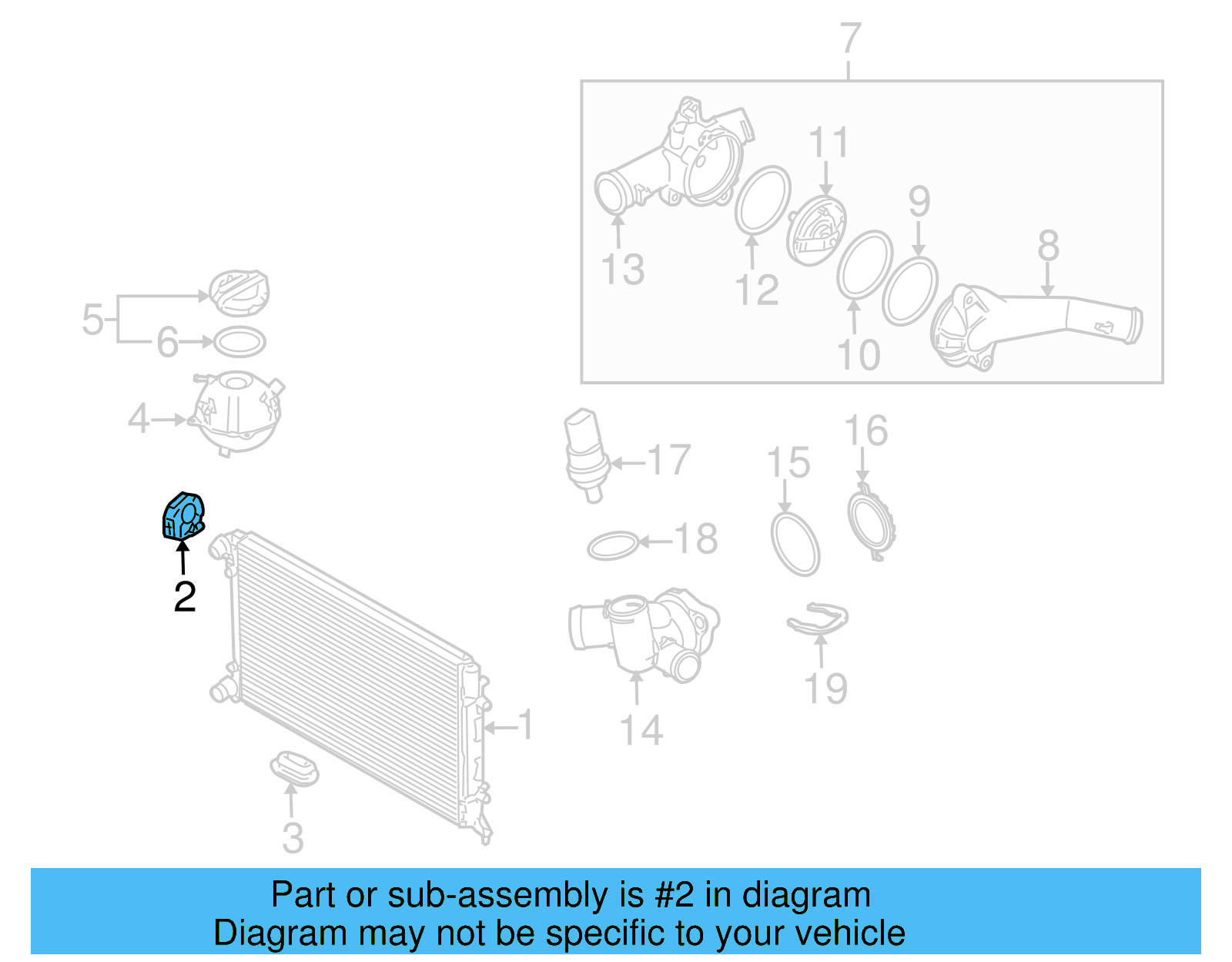 Upper Mount 1K0-121-367-M - View 53