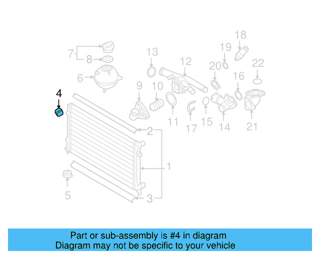 Upper Mount 1K0-121-367-M - View 49