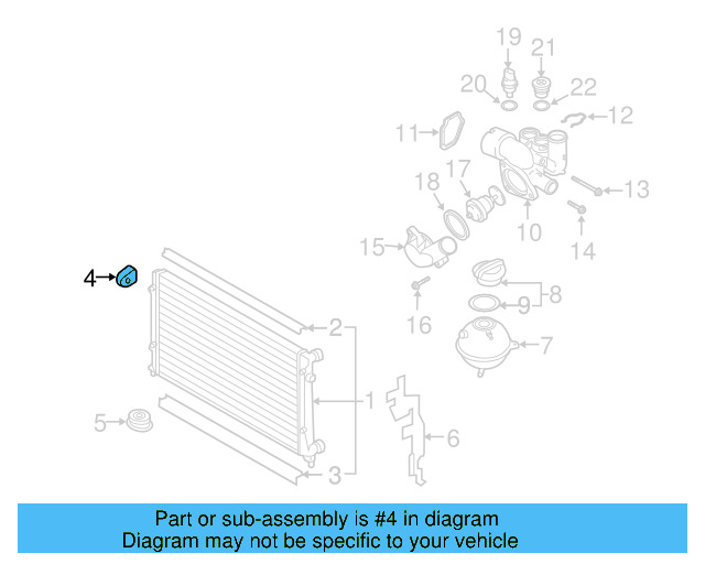 Upper Mount 1K0-121-367-M - View 19