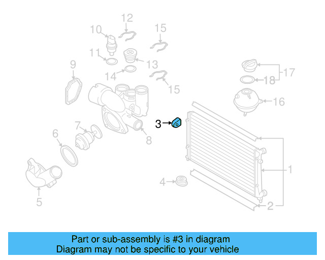 Upper Mount 1K0-121-367-M - View 51
