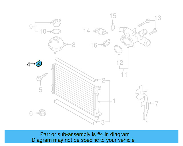 Upper Mount 1K0-121-367-P - View 18