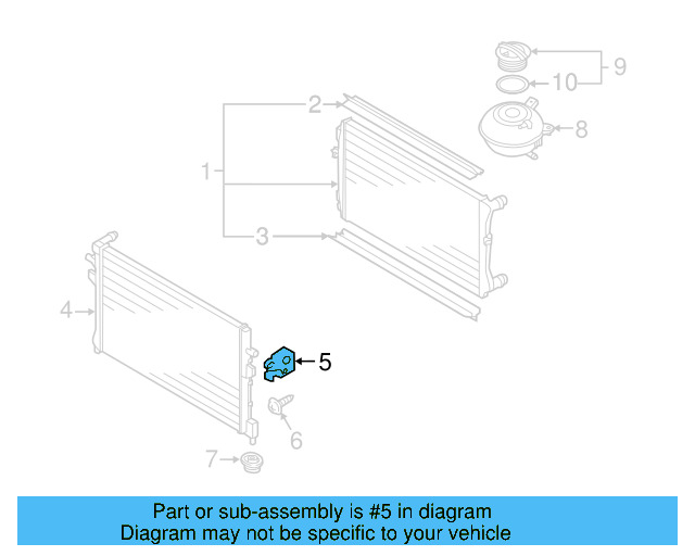 Upper Mount 1K0-121-367-P - View 77