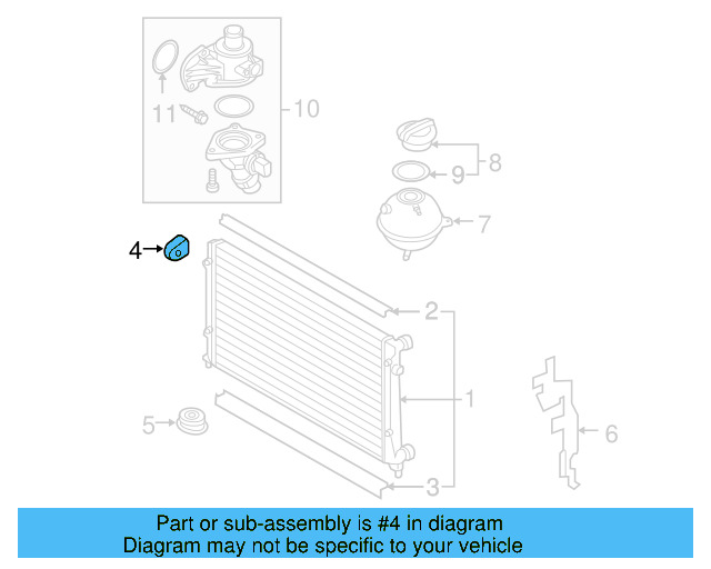Upper Mount 1K0-121-367-P - View 21