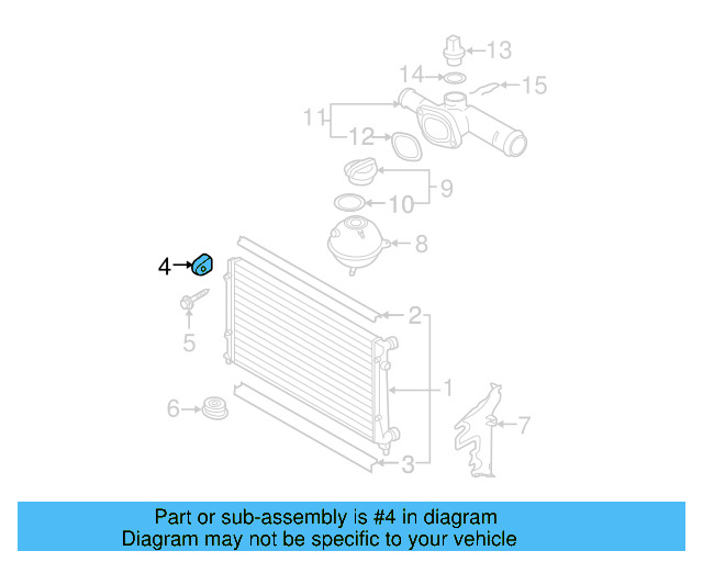 Upper Mount 1K0-121-367-P - View 23
