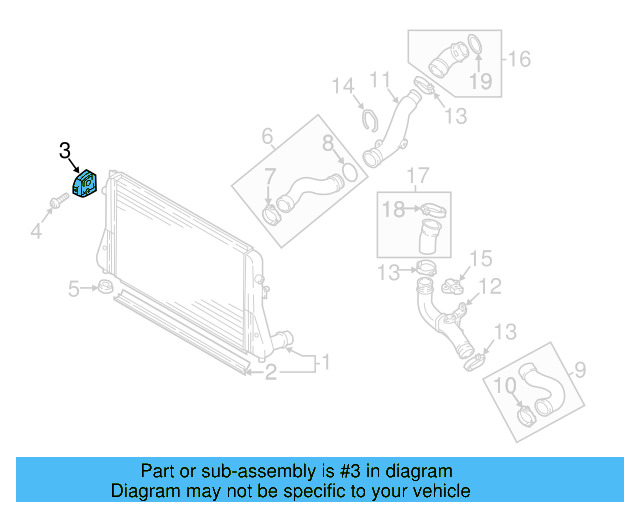 Upper Mount 1K0-121-367-P - View 25