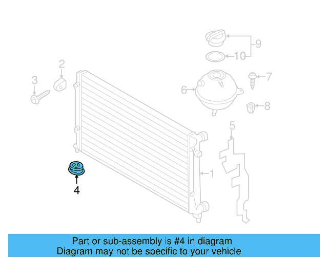 Upper Mount 1K0-121-367-P - View 26