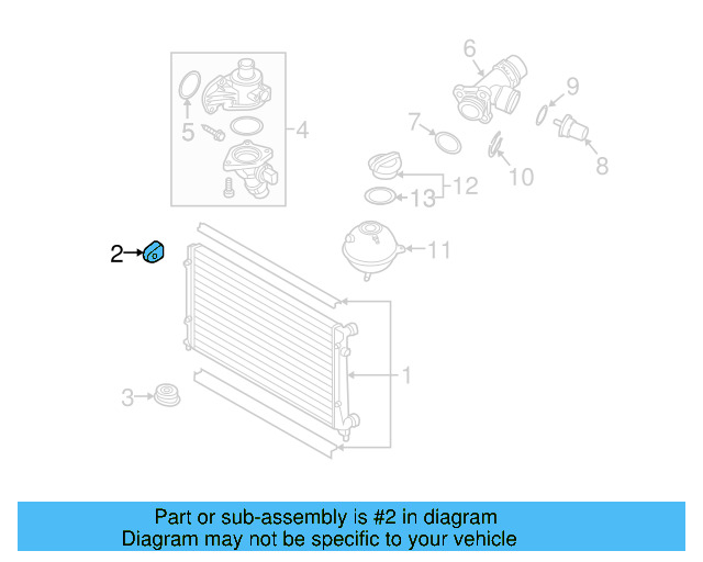 Upper Mount 1K0-121-367-P - View 19