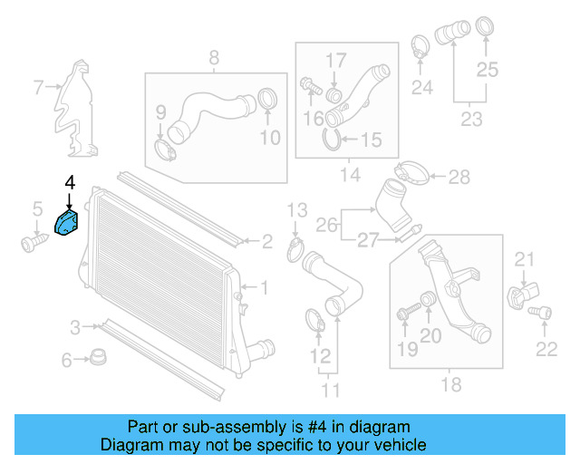 Upper Mount 1K0-121-367-P - View 8