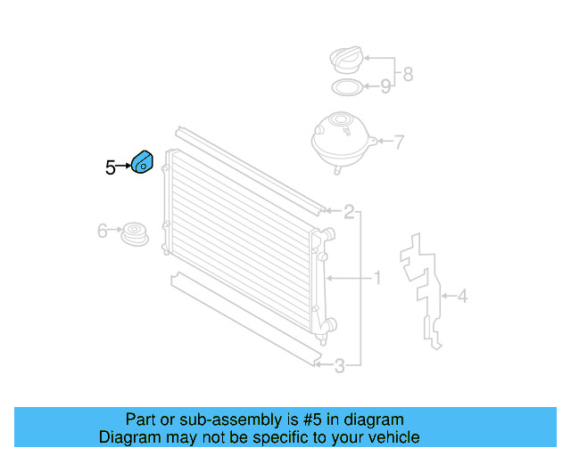 Upper Mount 1K0-121-367-P - View 54