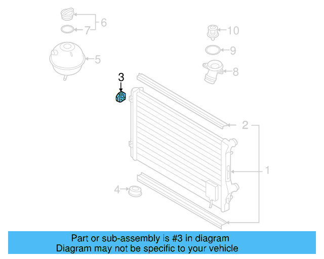 Upper Mount 1K0-121-367-P - View 89