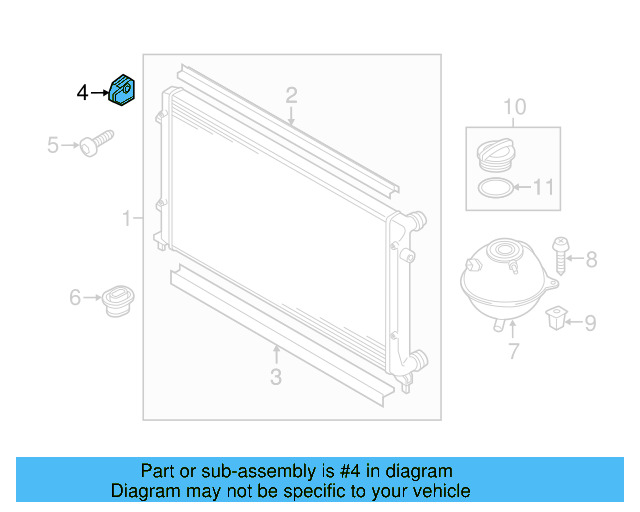 Upper Mount 1K0-121-367-P - View 52