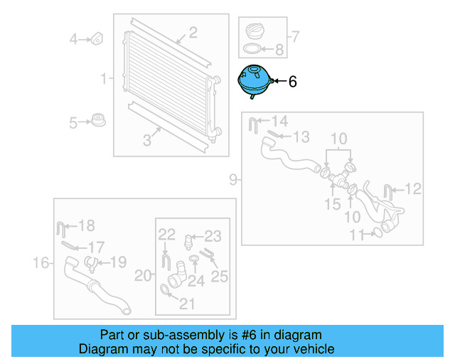 Expansion Tank 1K0-121-407-F