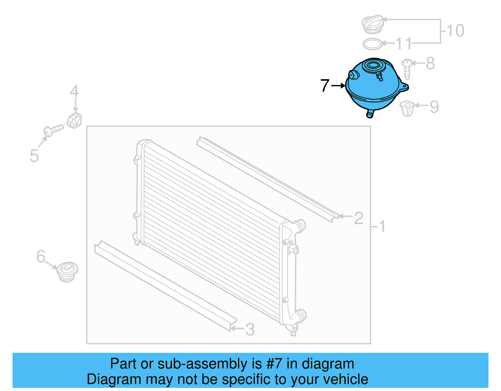 Expansion Tank 1K0-121-407-F - View 17