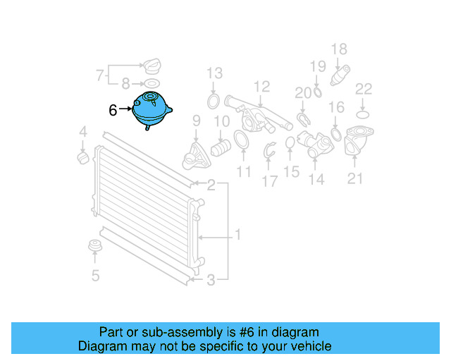 Expansion Tank 1K0-121-407-F - View 34