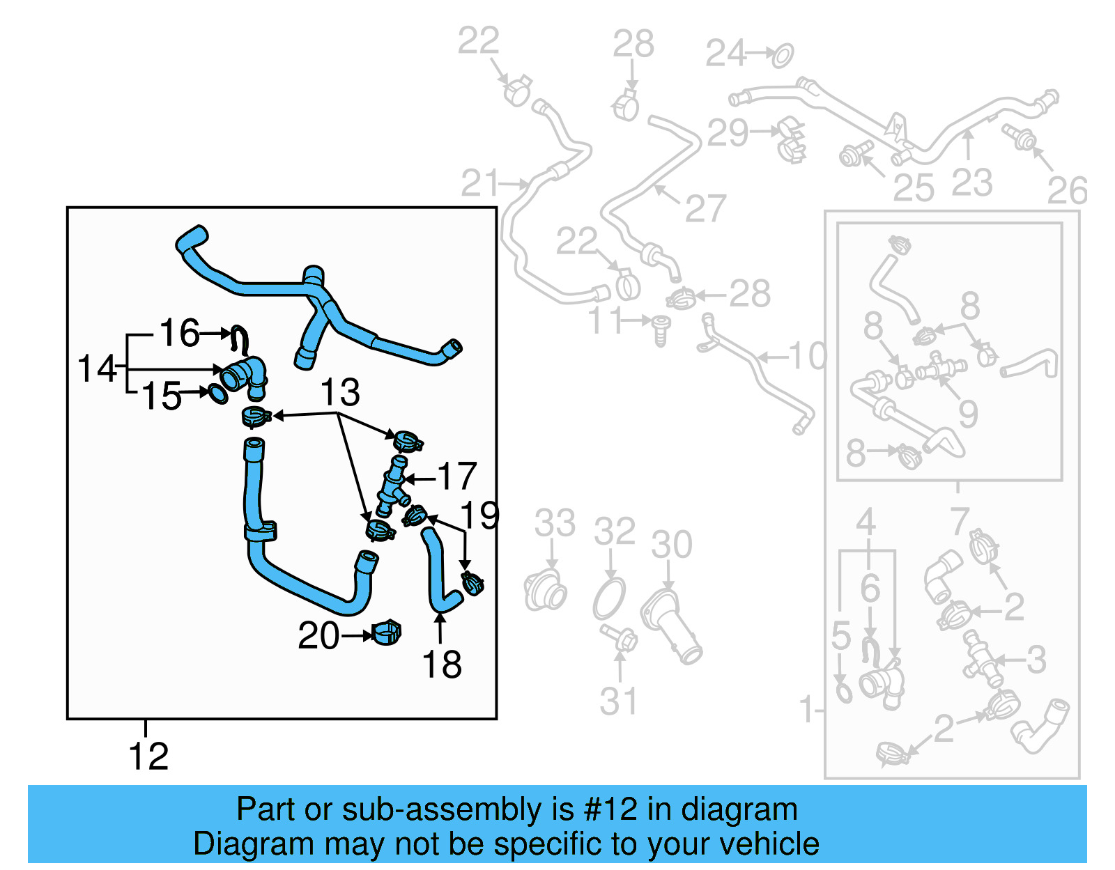 Lower Hose 1K0-122-051-FT - View 10