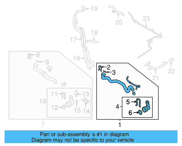 Upper Hose 1K0-122-101-KS - View 36