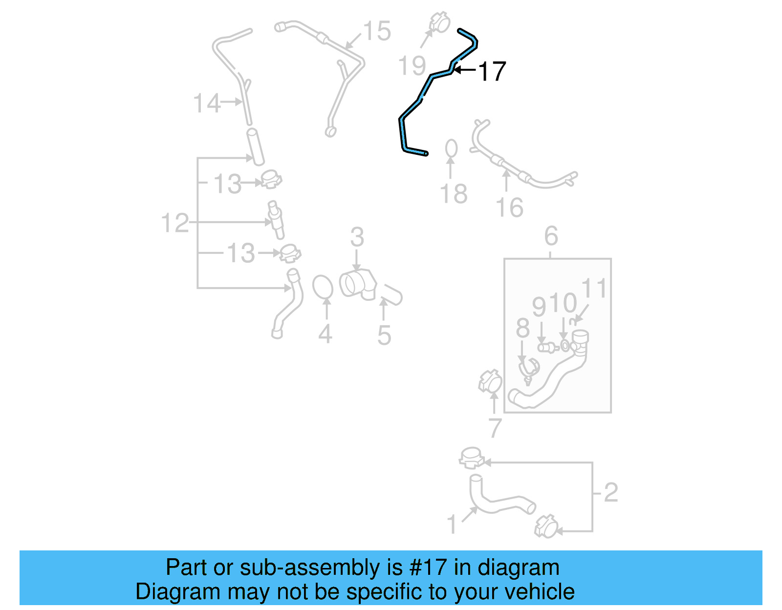 Overflow Hose 1K0-122-109-AL - View 12
