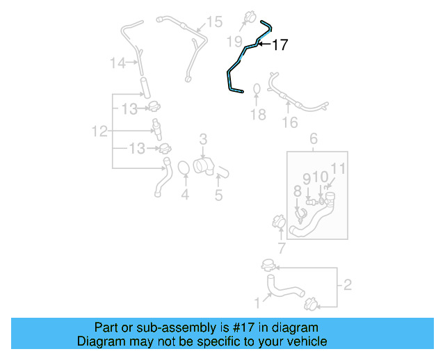 Overflow Hose 1K0-122-109-AL - View 13