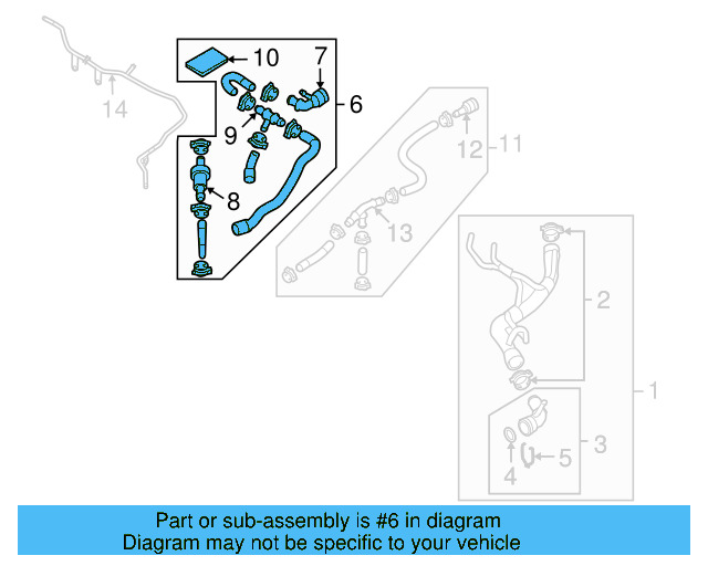 Hose & Tube Assembly 1K0-122-157-GT - View 11