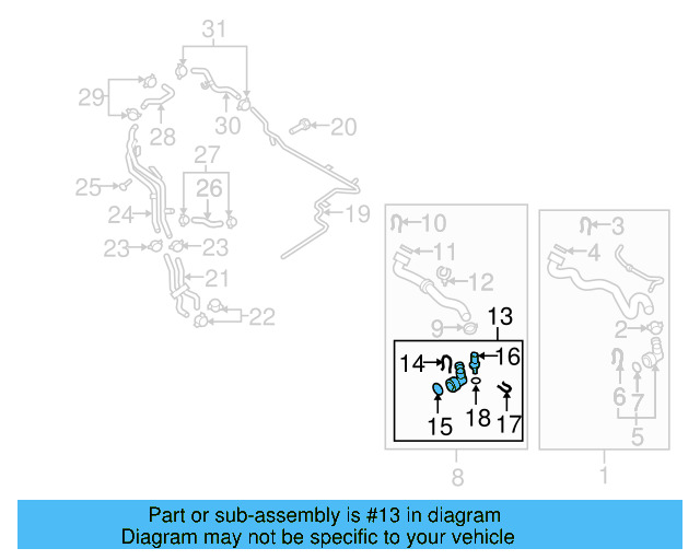 Lower Coupling 1K0-122-291-AD - View 35