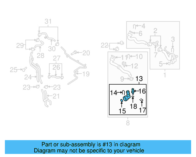 Lower Coupling 1K0-122-291-AD - View 42